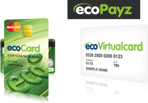 ecoPayz口座のecoCardのイメージ画像