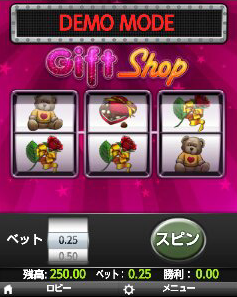エンパイア777モバイル・スロット「Gift Shop」イメージ画像